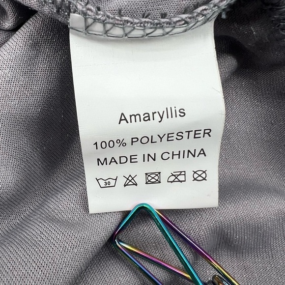 Amaryllis Gray Tassel Long Sleeve Velvet Duster Robe Size 3X Women's - Picture 6 of 6